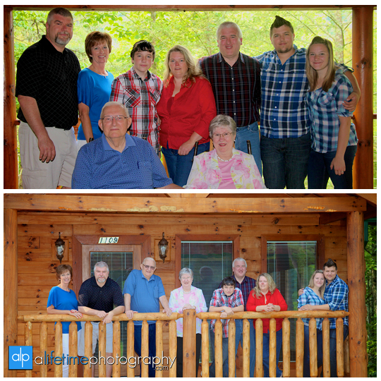 Family pictures at their cabin in Gatlinburg TN Misty mountains photographer Pigeon Forge photography-1