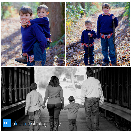 Gatlinburg Tn Family Photographer in Pigeon Forge Sevierville Smoky Mountains kids photography emerts cove covered bridge water river fun pictures-8